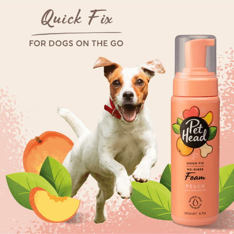 Quick Fix Peach Dry Clean Foam For Dogs