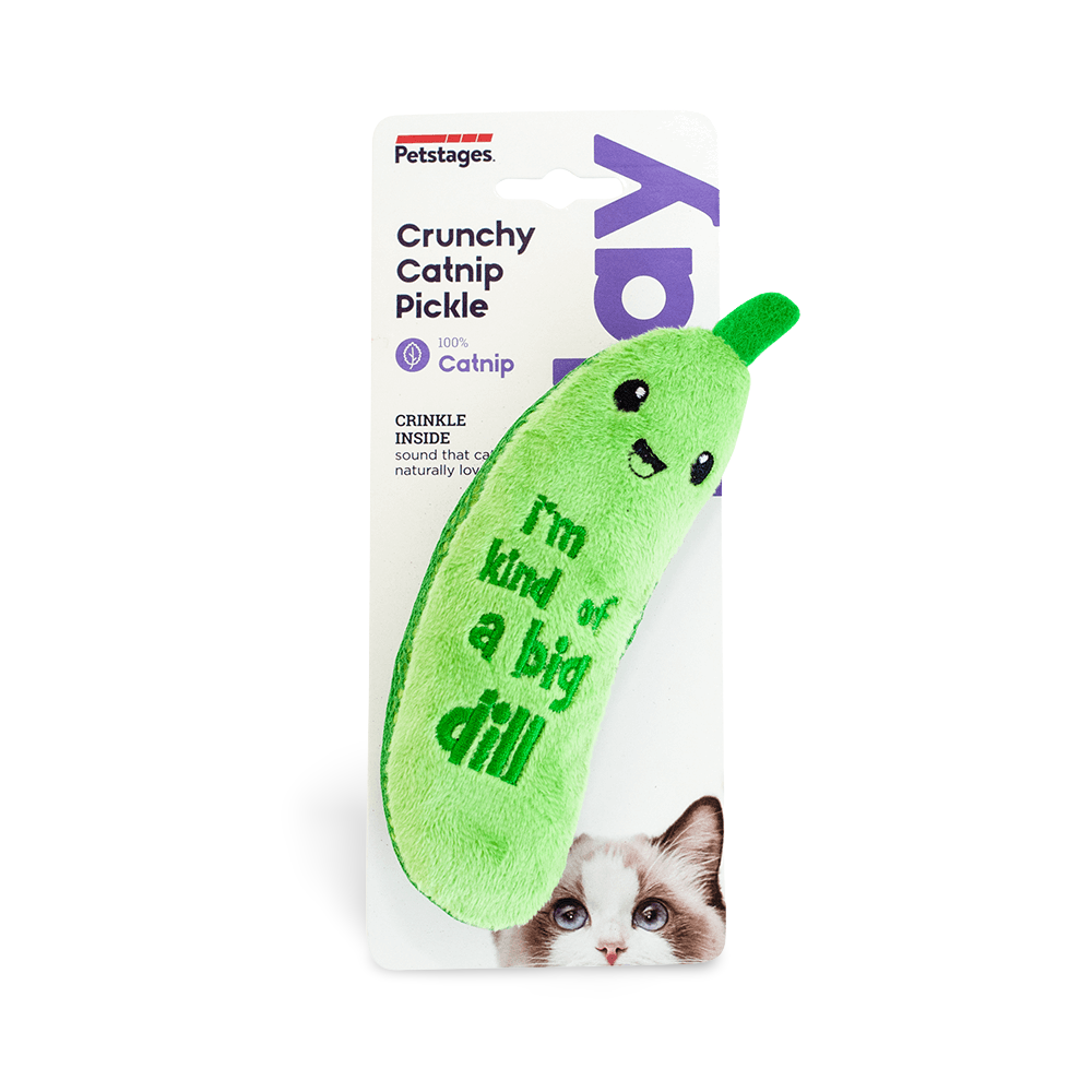 Crunchy Catnip Pickle Cat Toy