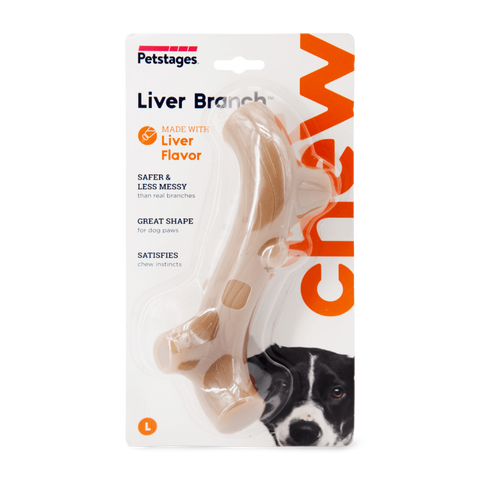 Liver Branch Dog Toy Brown