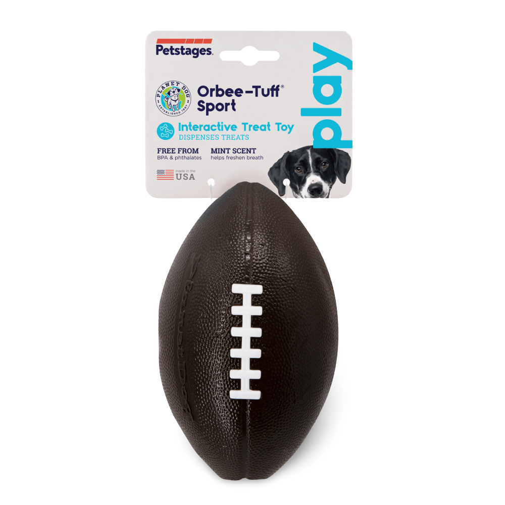 Football Dog Treat Dispensing Toy