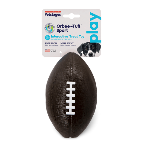 Football Dog Treat Dispensing Toy