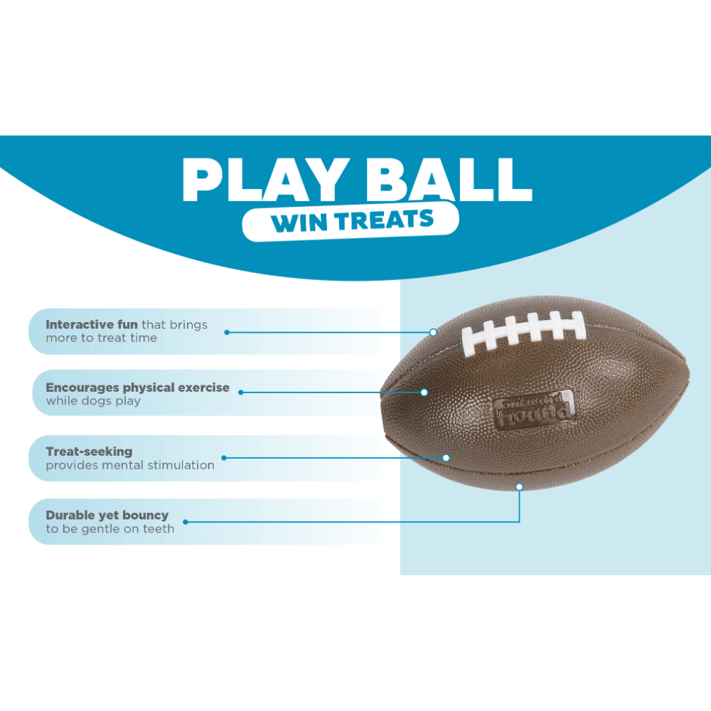 Football Dog Treat Dispensing Toy
