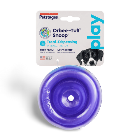 Orbee Lil Snoop Interactive Feeding Dog Toy Purple