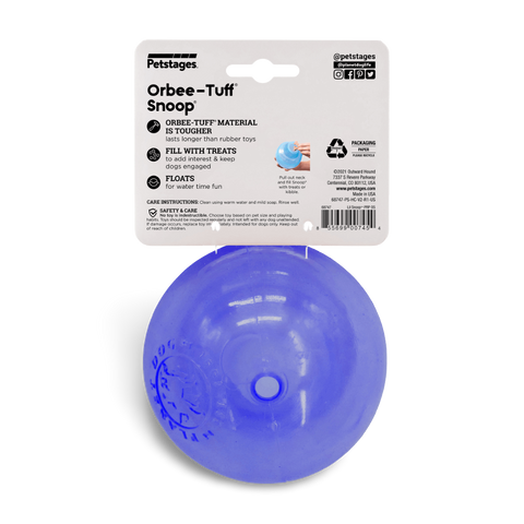 Orbee Lil Snoop Interactive Feeding Dog Toy Purple
