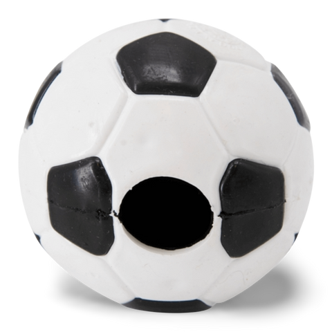 Soccer Ball Dog Treat Dispensing Toy White