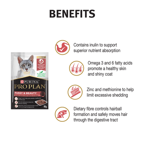 Adult Fussy And Beauty Wet Cat Food Pouches