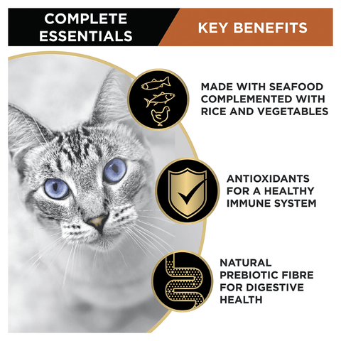 Complete Essentials Seafood Favourites In Sauce Variety Pack Wet Cat Food