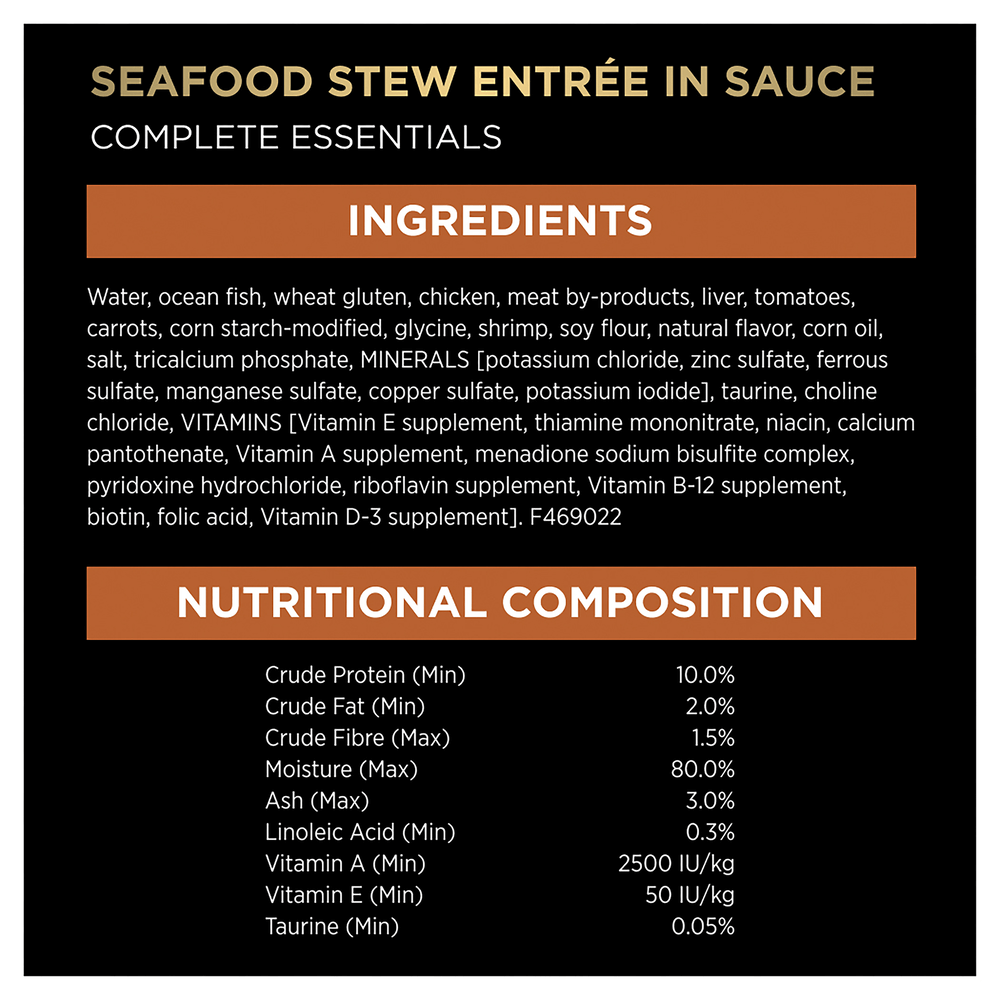 Complete Essentials Seafood Favourites In Sauce Variety Pack Wet Cat Food