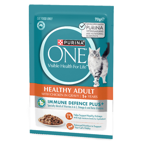 Adult Chicken In Gravy Wet Cat Food Pouches