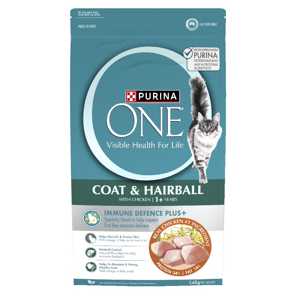 Adult Coat And Hairball Chicken Dry Cat Food