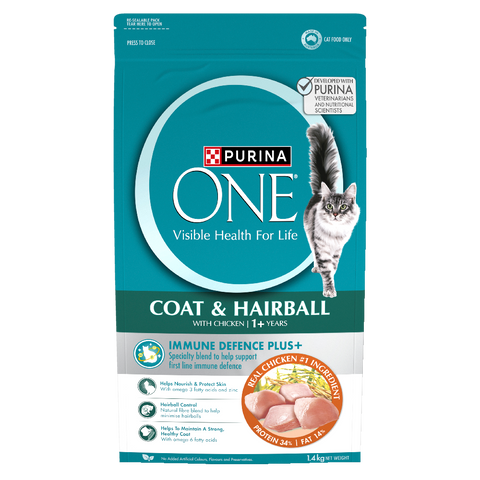 Adult Coat And Hairball Chicken Dry Cat Food