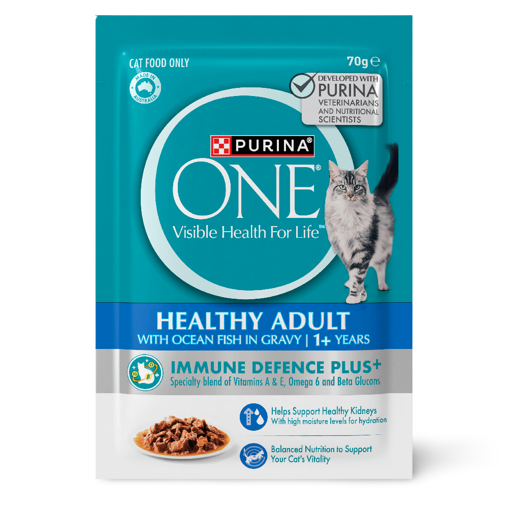 Adult Oceanfish In Gravy Wet Cat Food Pouches