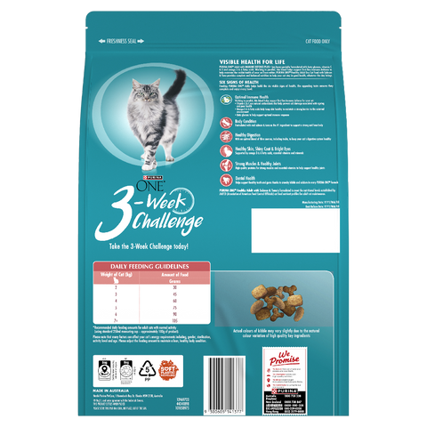 Healthy Adult Salmon And Tuna Dry Cat Food Bag