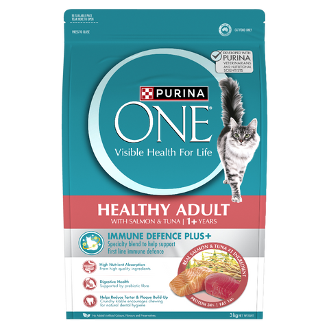 Healthy Adult Salmon And Tuna Dry Cat Food Bag