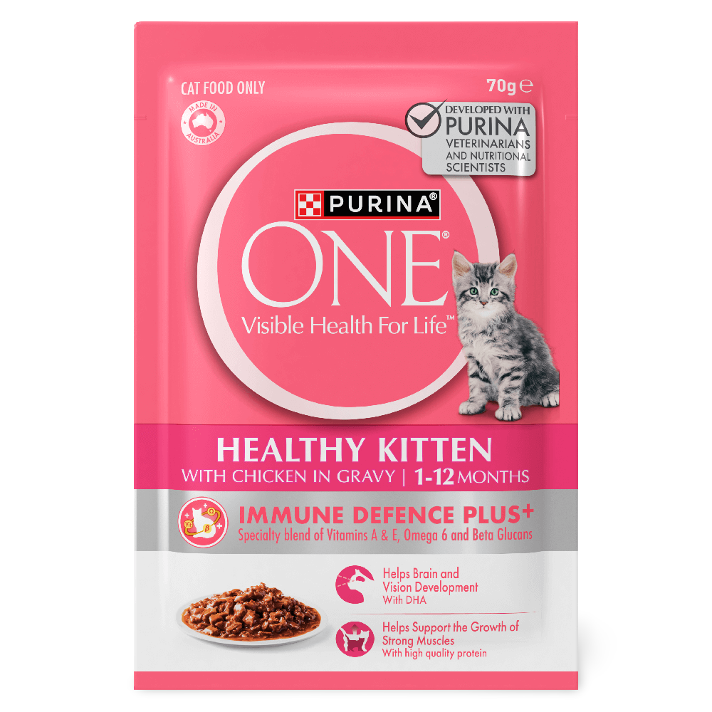 Kitten Chicken In Gravy Wet Cat Food Pouches
