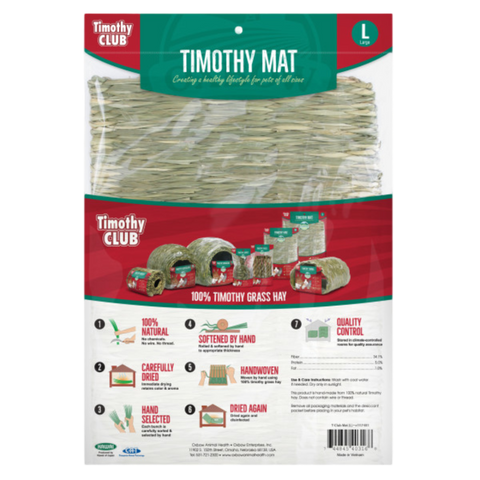 Oxbow Hand Crafted Timothy Hay Mat For Small Animals
