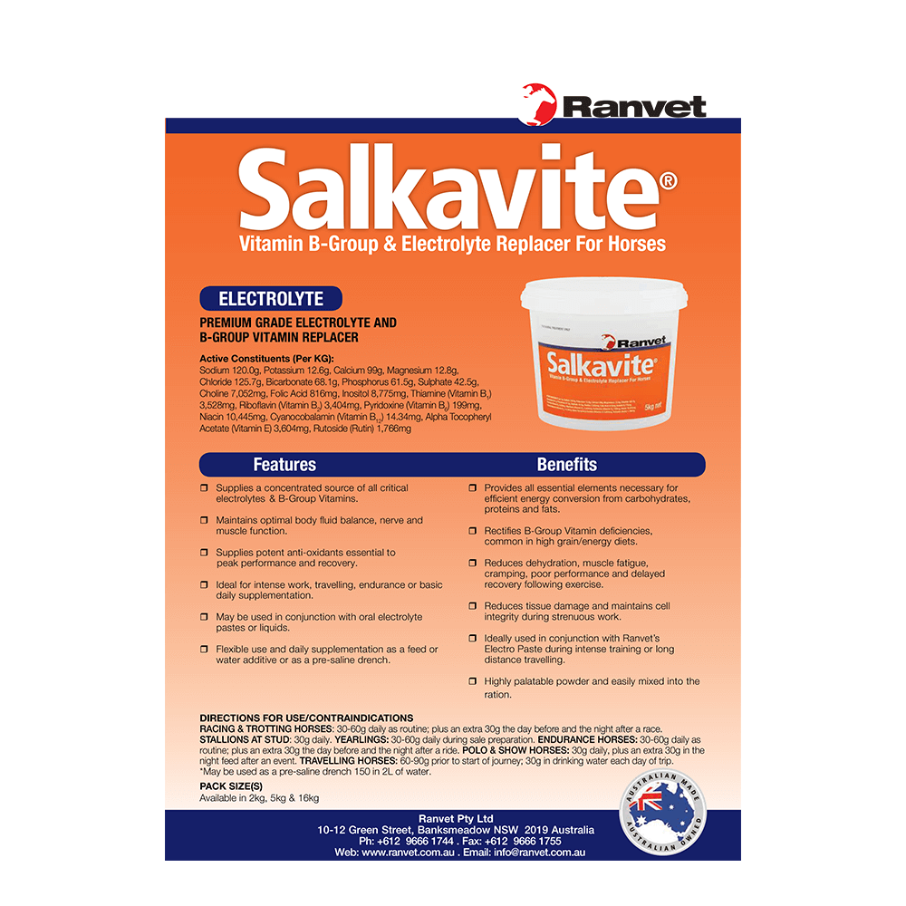 Salkavite Electrolyte Replacer With Vitamin B