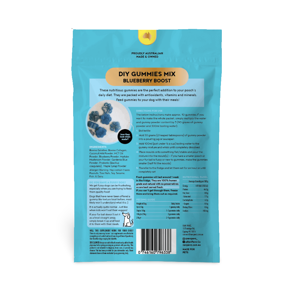 Blueberry Boost Immunity Diy Gummies Dog Treats