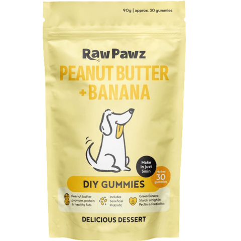 Green Banana Starch And Peanut Butter Diy Gummies Dog Treats