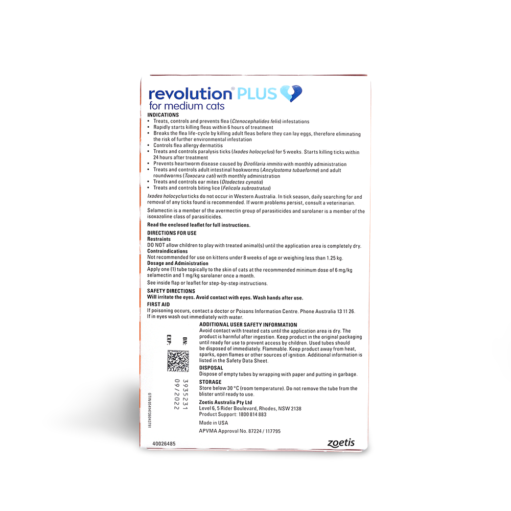 Flea & Tick Spot-On Orange Medium Cat