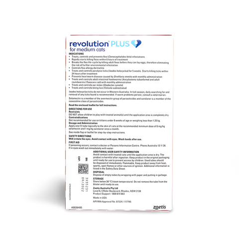 Flea & Tick Spot-On Orange Medium Cat