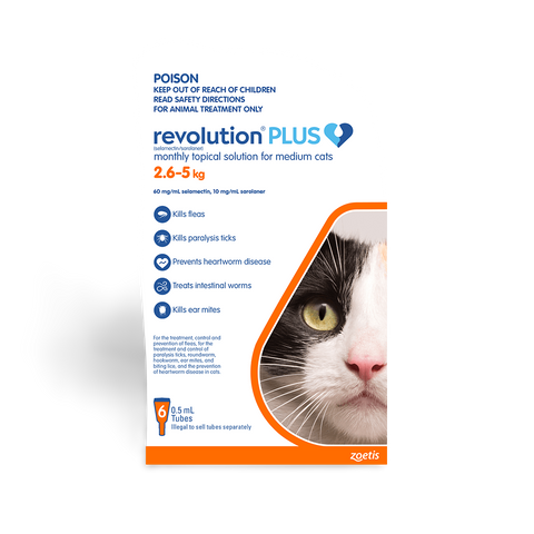 Flea & Tick Spot-On Orange Medium Cat