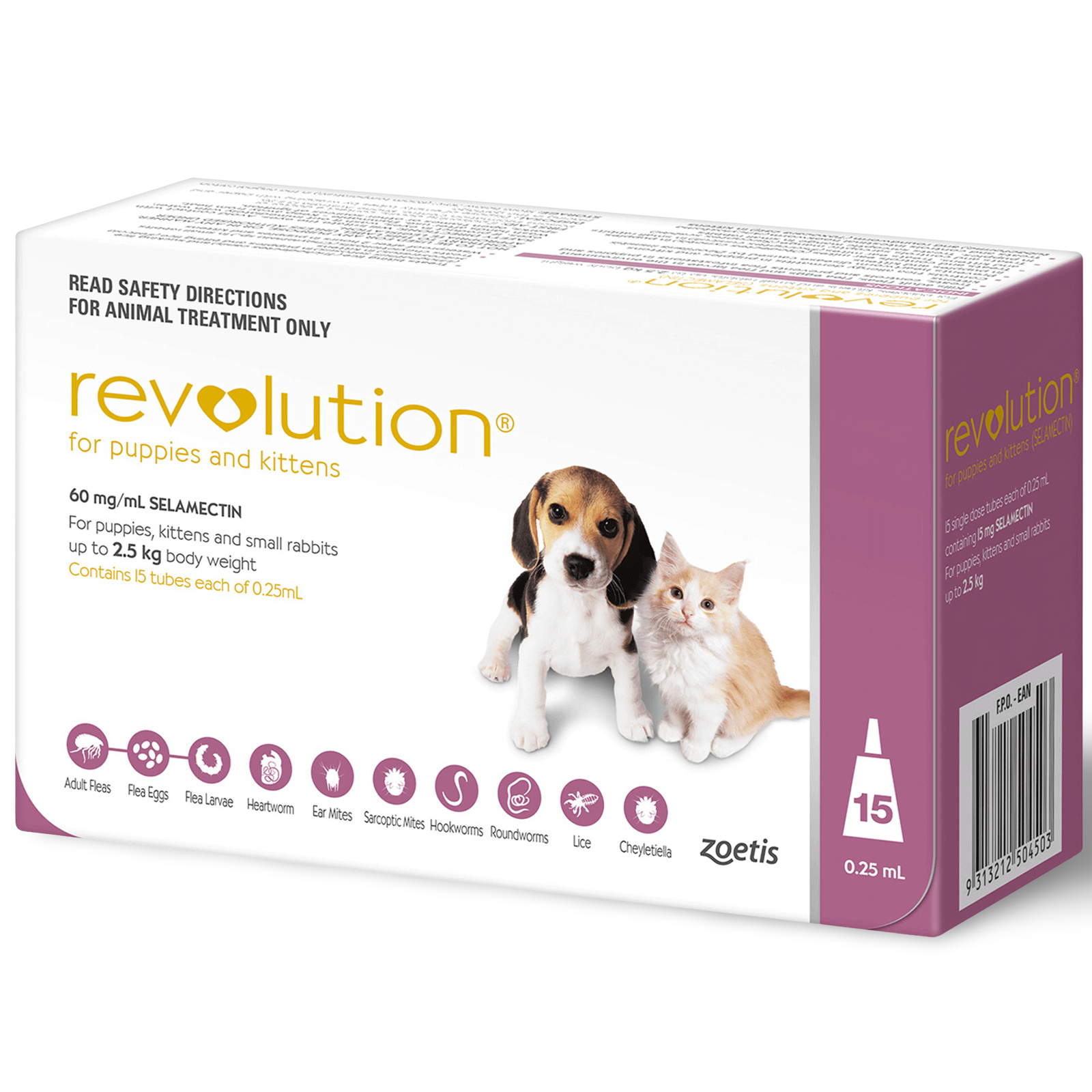 Puppy Kitten Flea & Worm Spot-On Pink