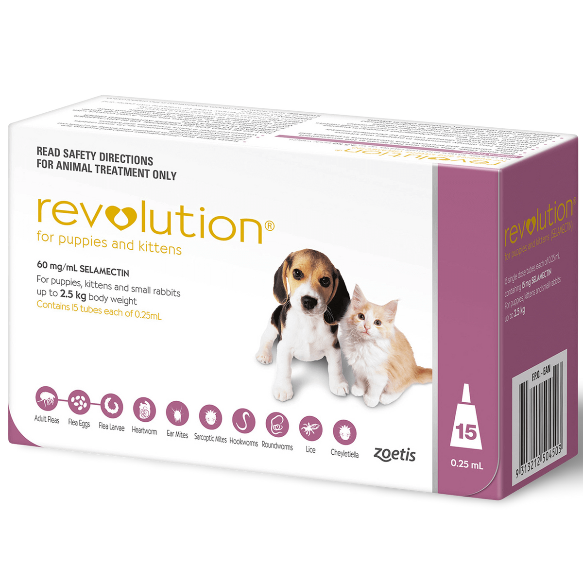 Puppy Kitten Flea & Worm Spot-On Pink