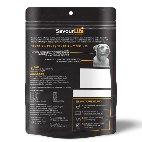 Australian Salmon Flavour Grain Free Biscuit Dog Treats