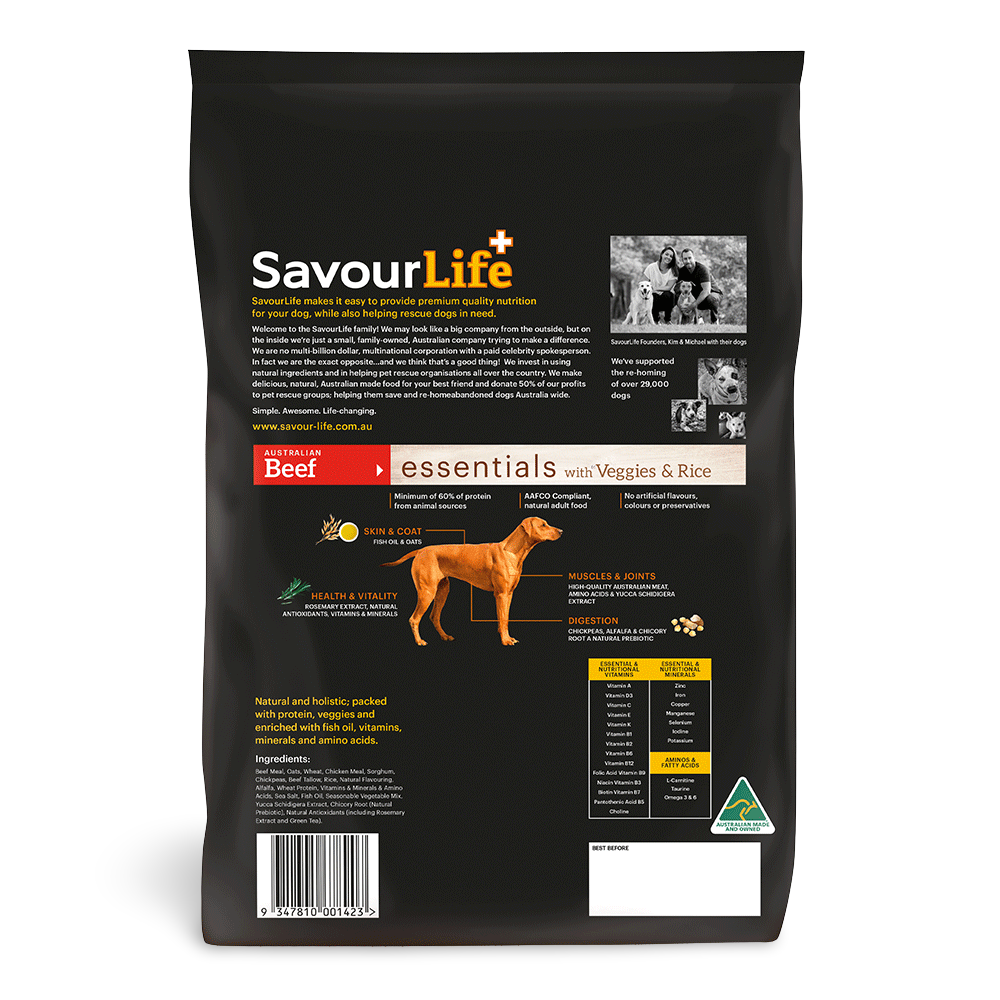 Essentials Beef Adult Dry Dog Food