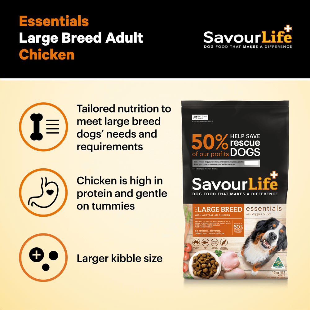 Essentials Chicken Large Breed Adult Dry Dog Food