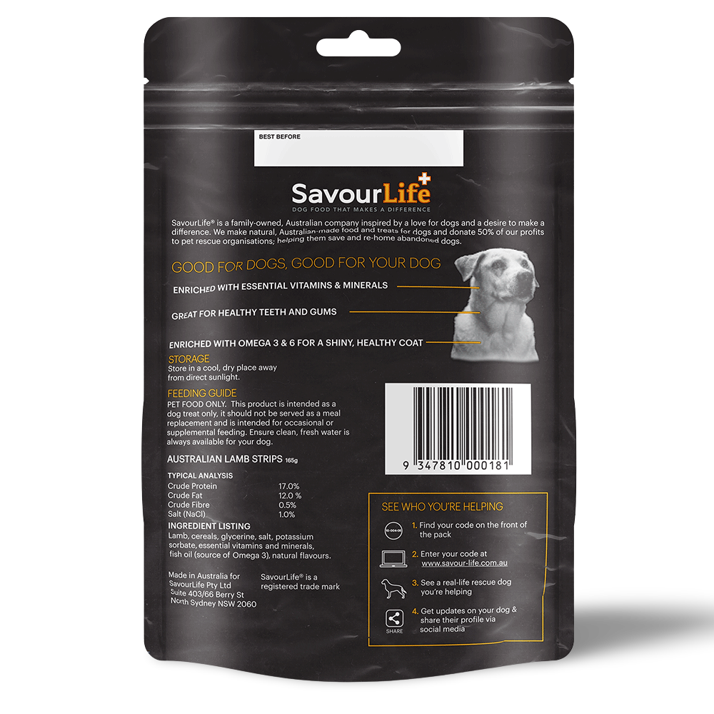 Lamb Strips Dog Treats