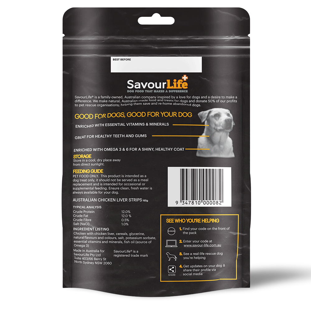 Chicken Liver Strips Dog Treats