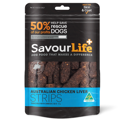 Chicken Liver Strips Dog Treats