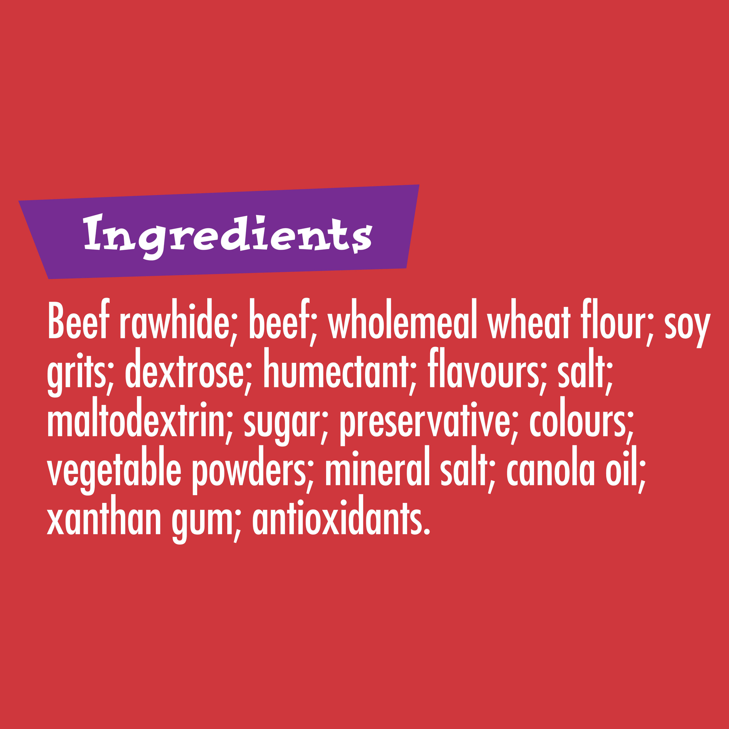 Chomp N Chew Single Large Dog Beef