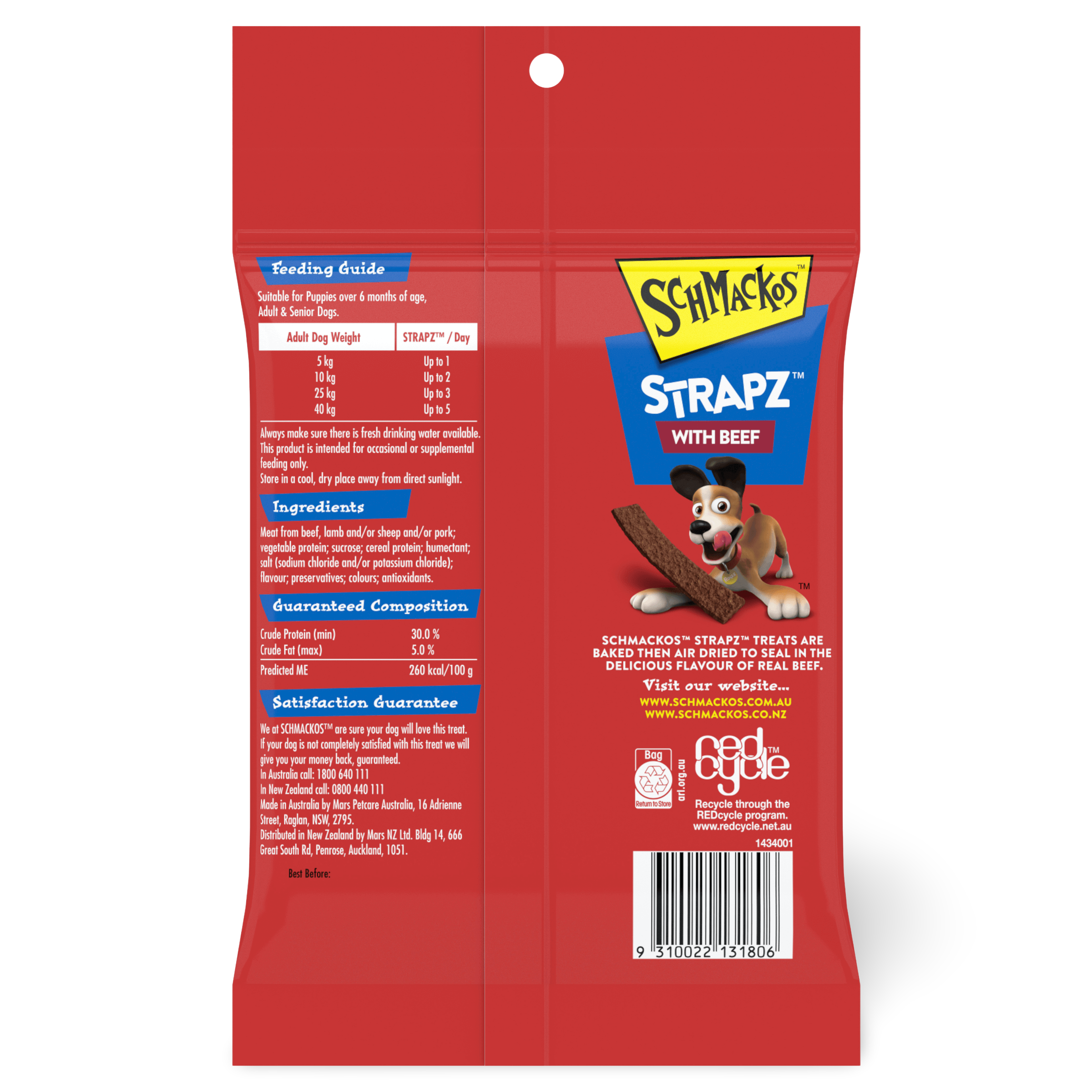 Strapz Beef Flavour Dog Treats