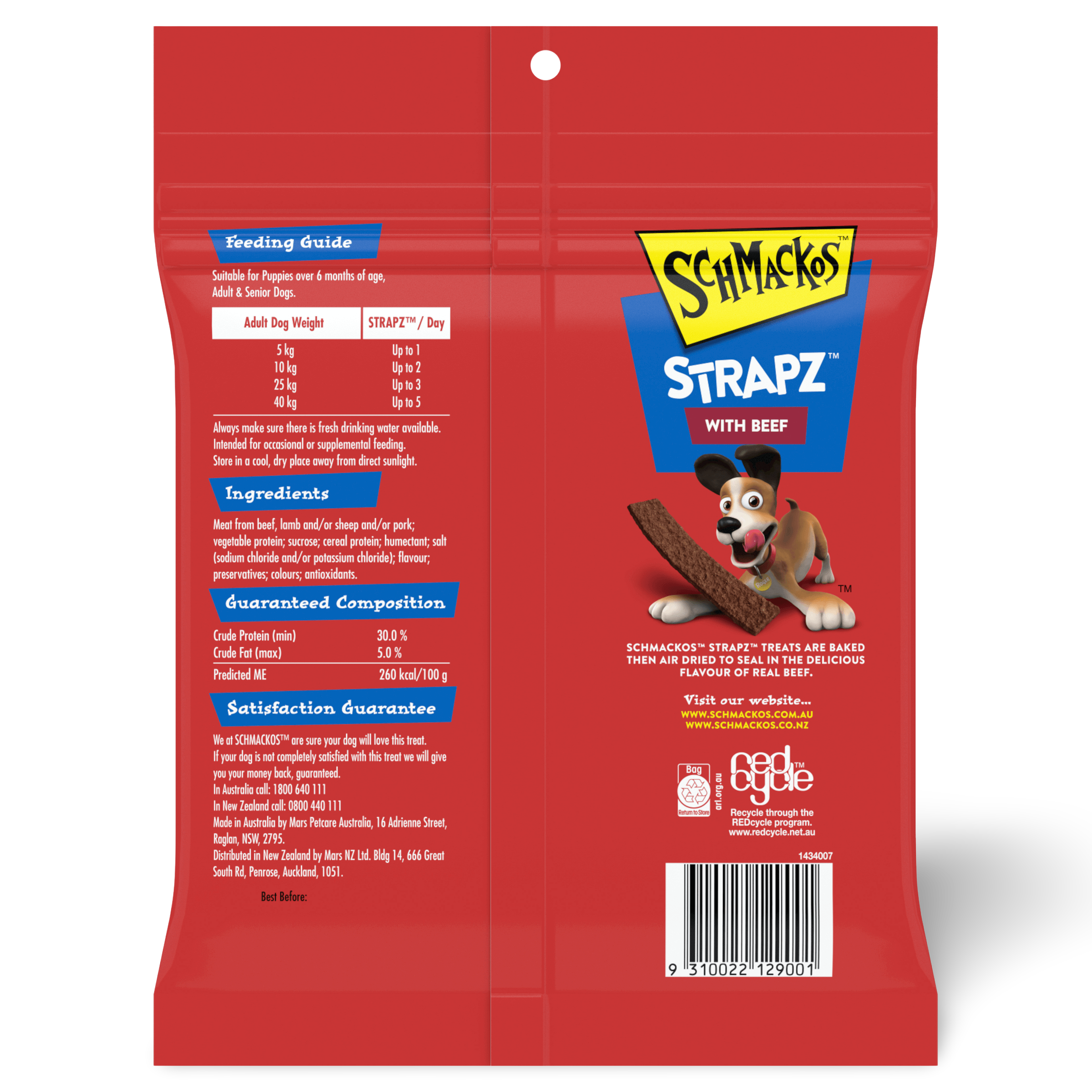Strapz Beef Flavour Dog Treats