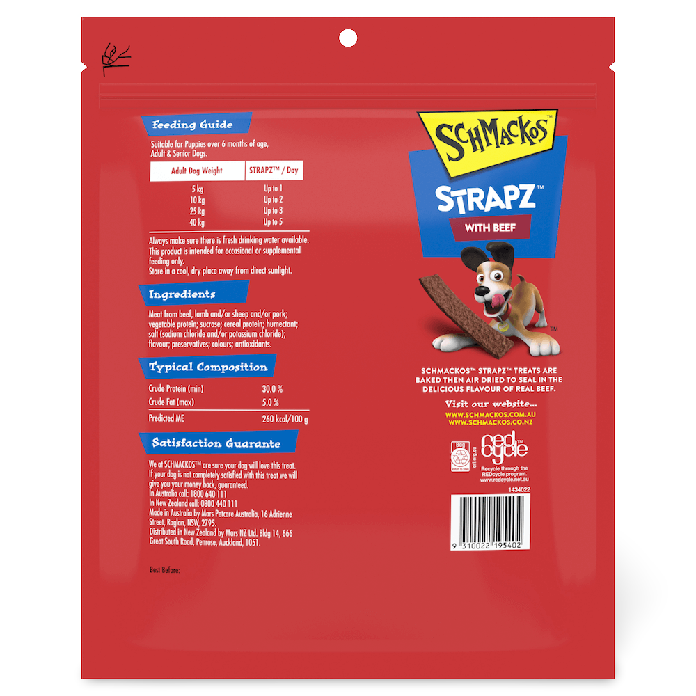 Strapz Beef Flavour Dog Treats