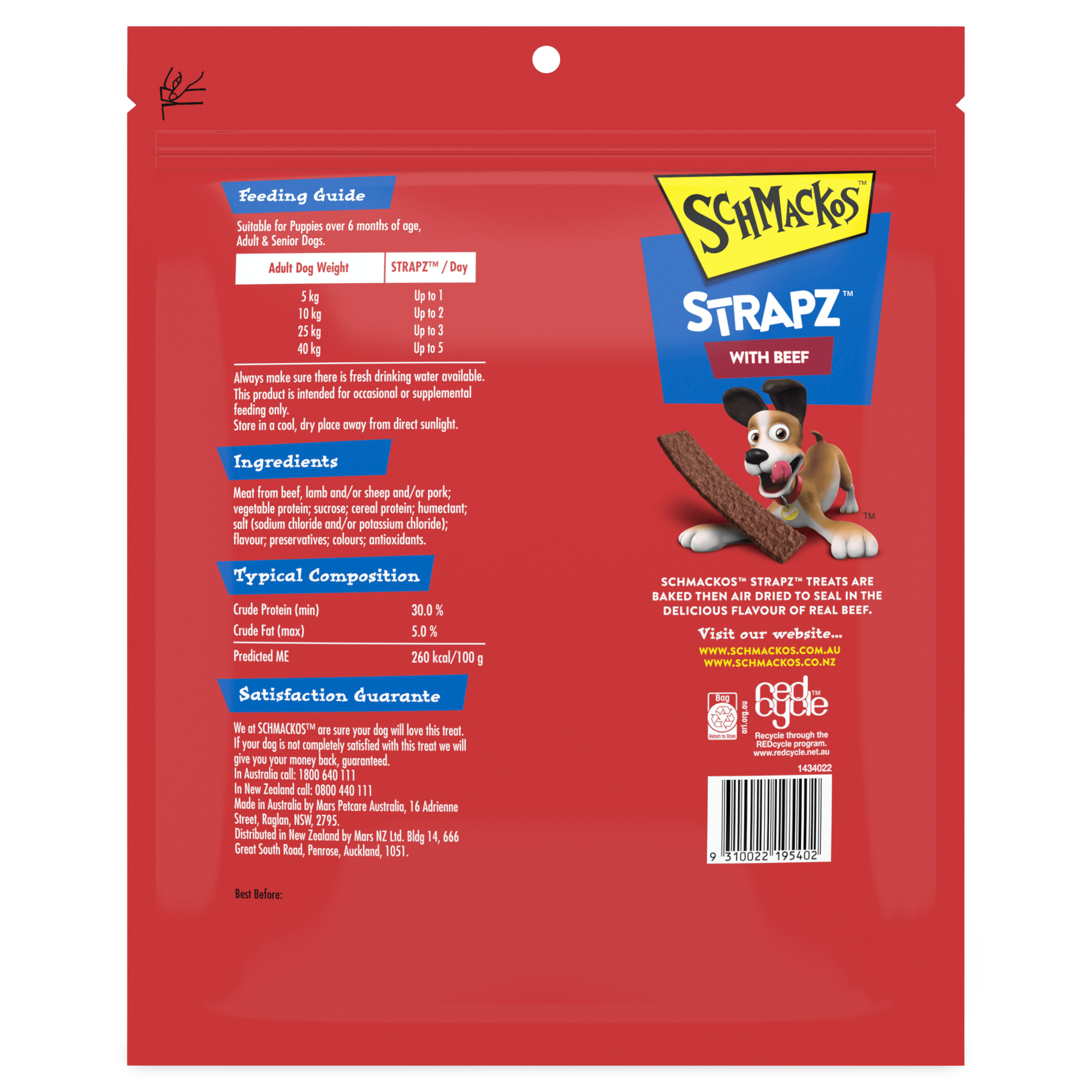 Strapz Beef Flavour Dog Treats