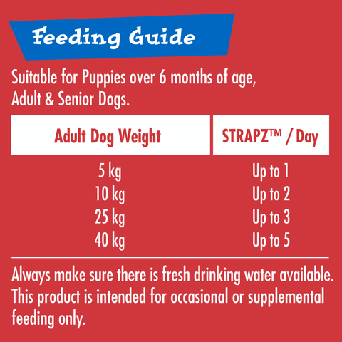 Strapz Beef Flavour Dog Treats