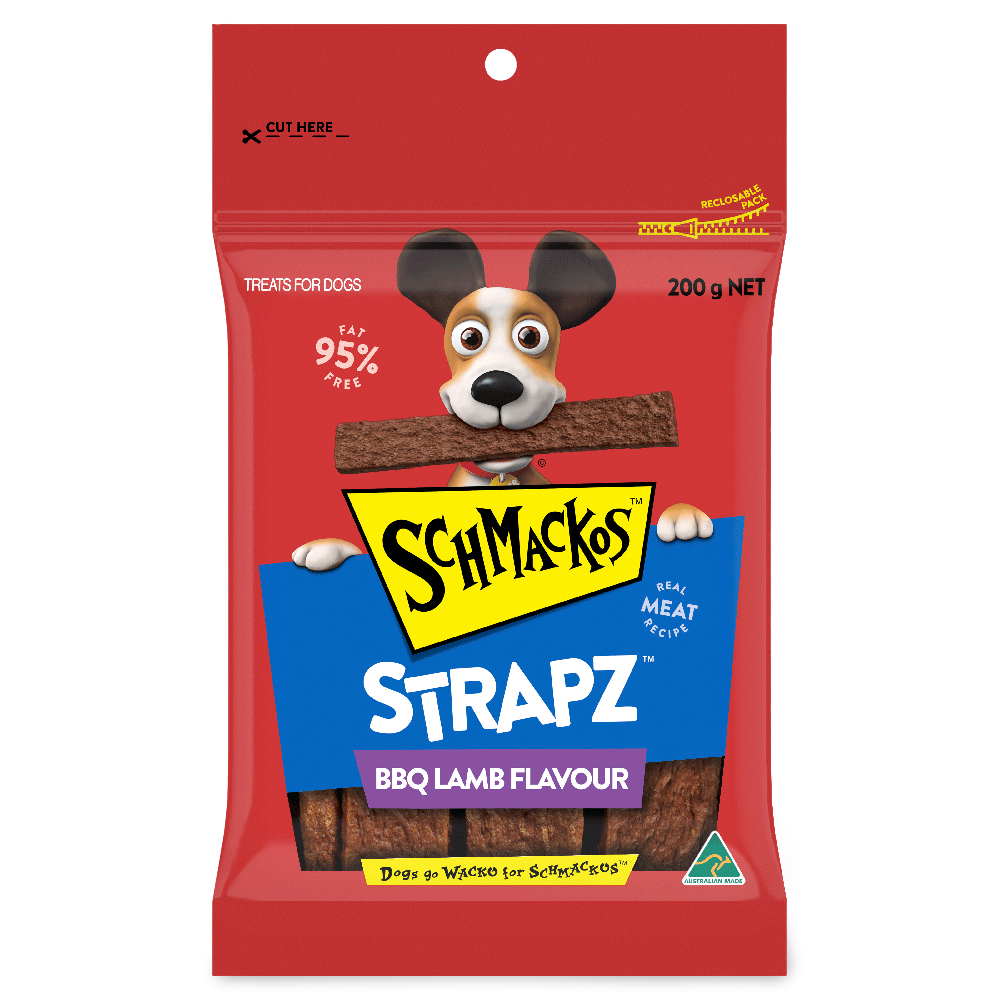 Strapz Dog Treat Bbq Lamb