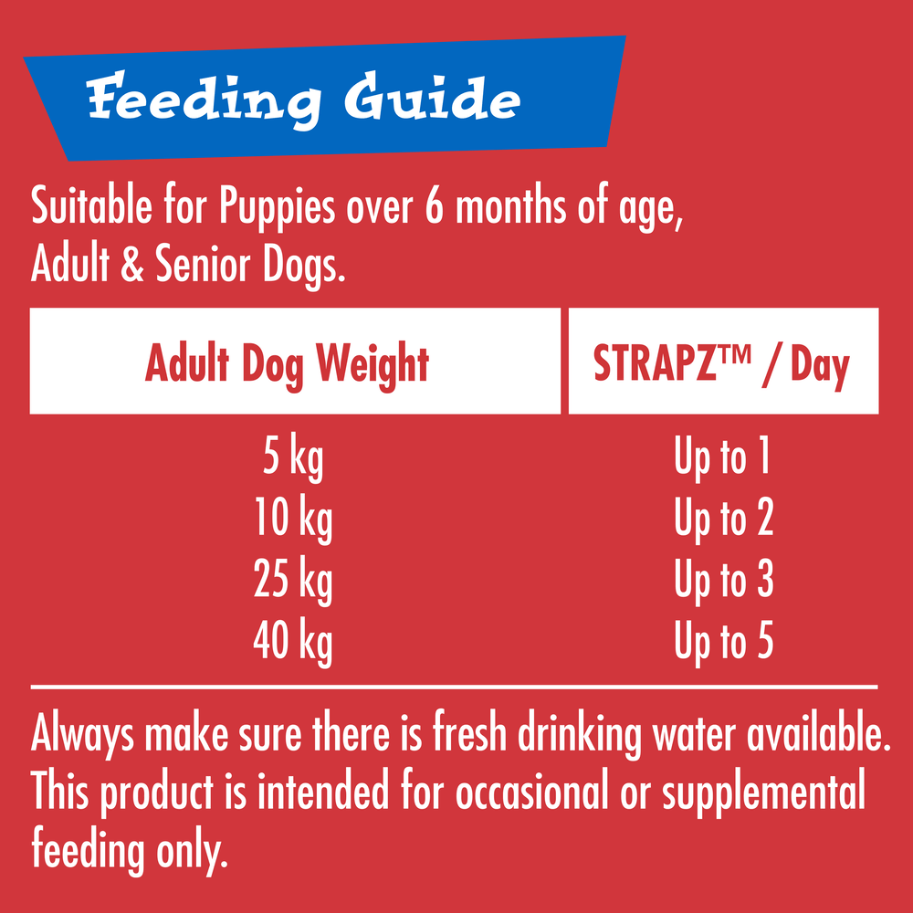 Strapz Dog Treat Bbq Lamb