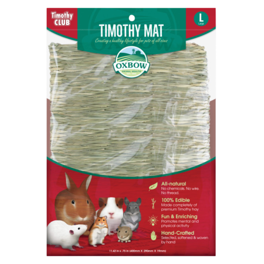 Oxbow Hand Crafted Timothy Hay Mat For Small Animals