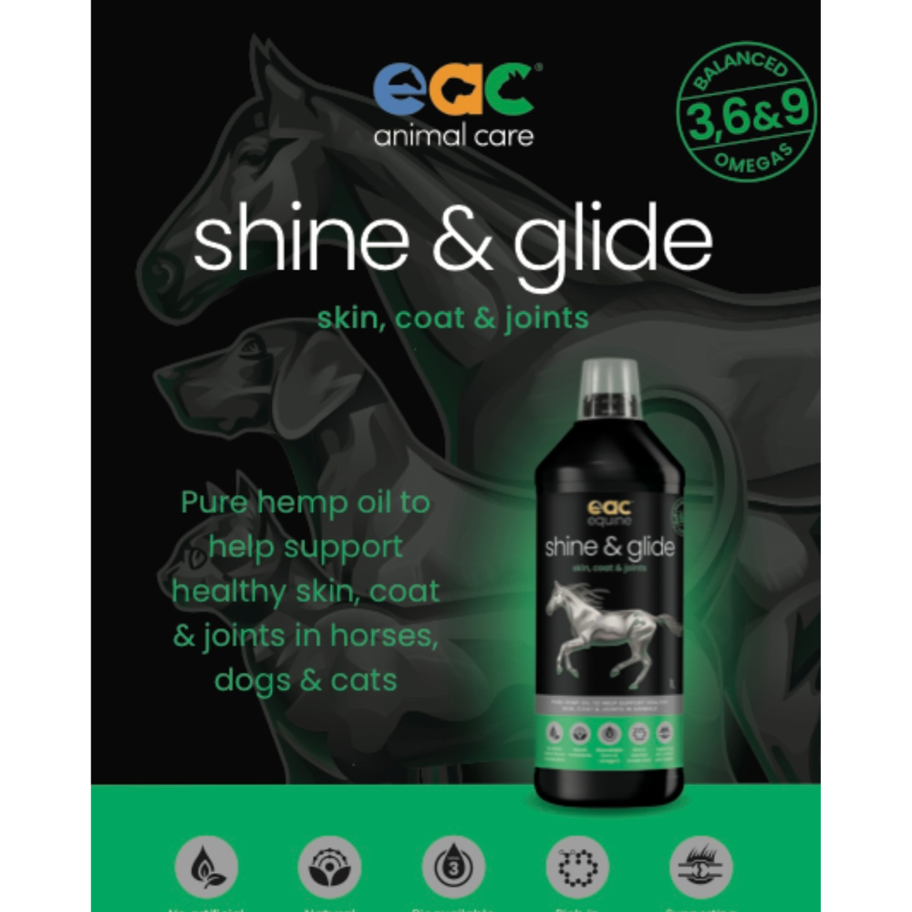 Shine & Glide Hemp Oil for Horses