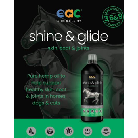 Shine & Glide Hemp Oil for Horses