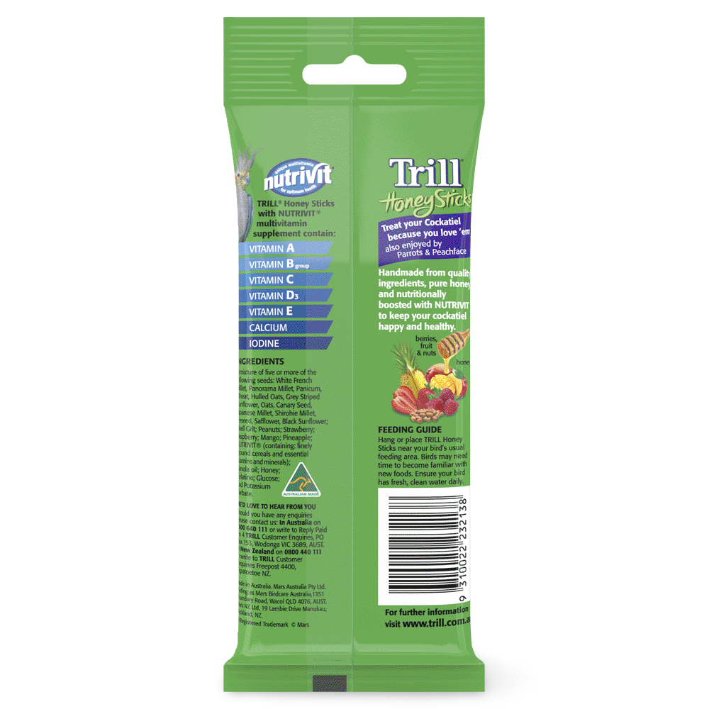 Honeystick For Cockatiels