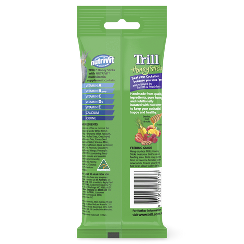 Honeystick For Cockatiels