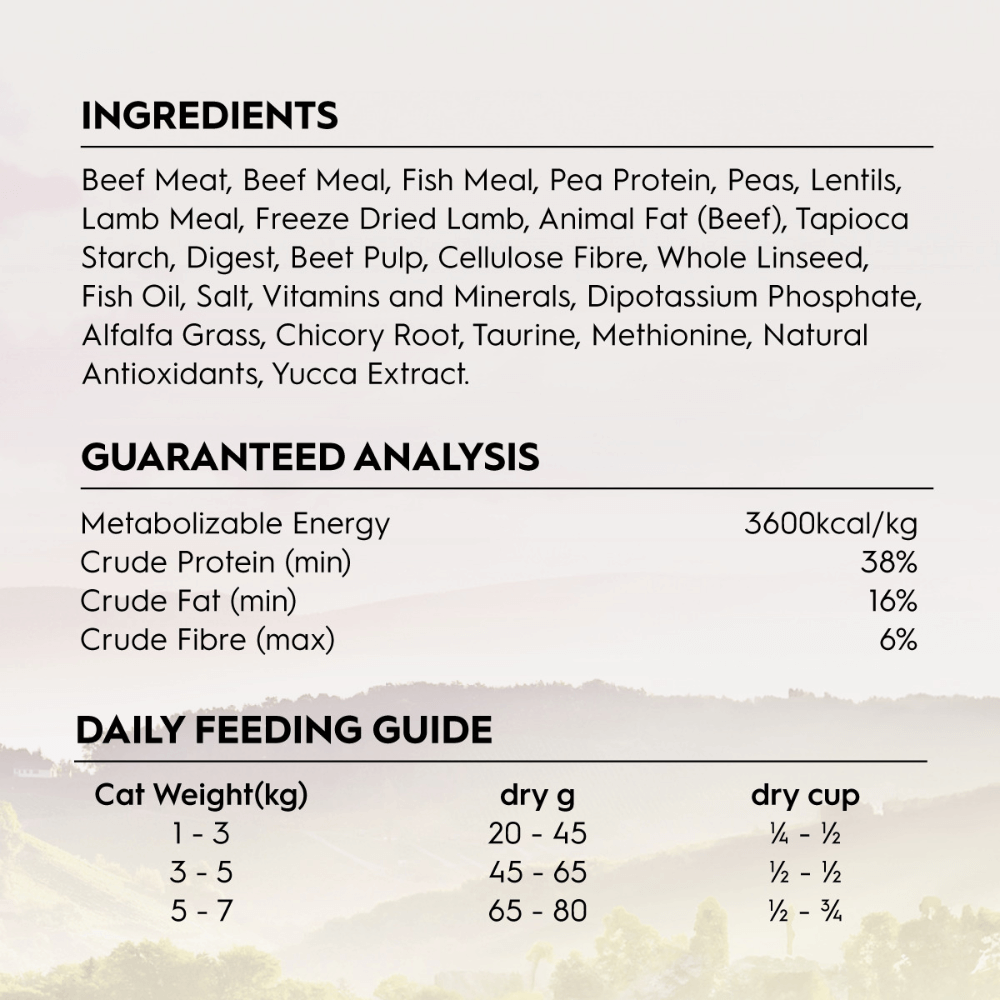 Adult Australian Beef And Freeze Dried Lamb Dry Cat Food