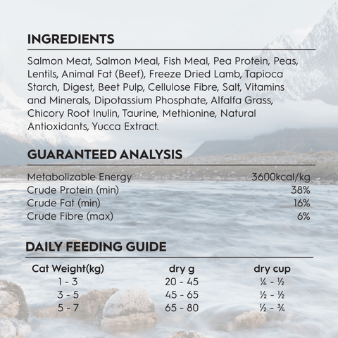 Adult Australian Salmon And Freeze Dried Lamb Dry Cat Food