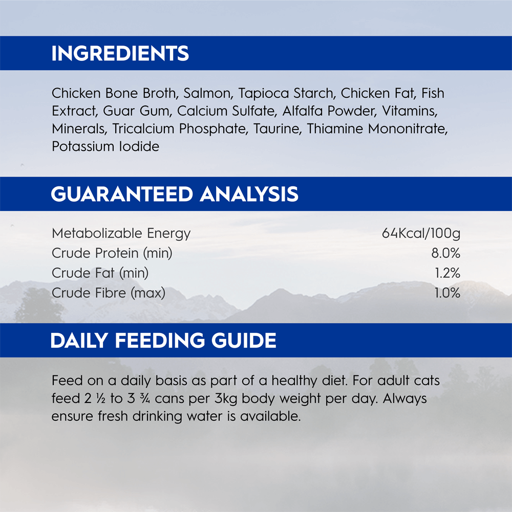 Wild Caught Alaskan Salmon In Bone Broth Wet Cat Food